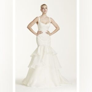 Truly Zac Posen Wedding Gown Style ZP341500 Tiered Ruffle Bridal Dress Size 6